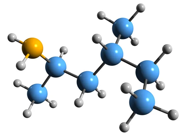 Image Methylhexanamine Skeletal Formula Molecular Chemical Structure Sympathomimetic Drug Isolated — стоковое фото