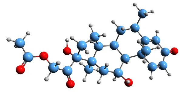 Image Methylprednisolone Acetate Skeletal Formula Molecular Chemical Structure Synthetic Glucocorticoid — 스톡 사진