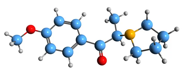 Image Moppp Skeletal Formula Molecular Chemical Structure Stimulant Designer Drug — Stockfoto