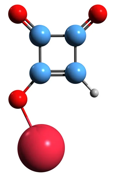 Image Moniliformin Skeletal Formula Molecular Chemical Structure Feed Contaminant Mycotoxin — Stockfoto