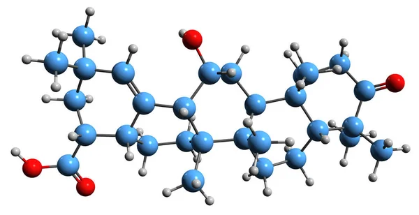 Image Moronic Acid Skeletal Formula Molecular Chemical Structure Natural Triterpene — 스톡 사진