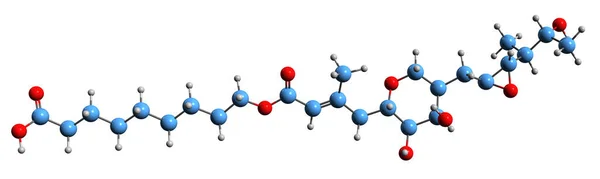 Image Mupirocin Skeletal Formula Molecular Chemical Structure Topical Antibiotic Isolated — Stockfoto