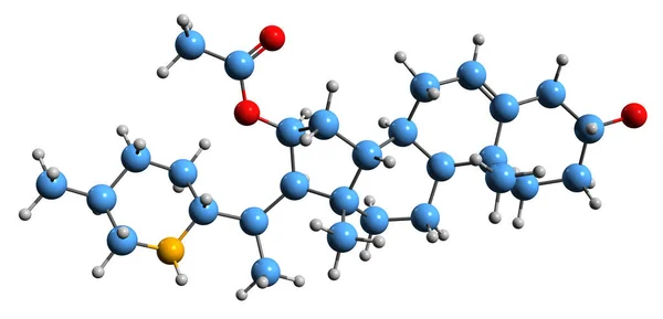 Image Muldamine Skeletal Formula Molecular Chemical Structure Phytosterol Alkaloid Isolated — Fotografia de Stock