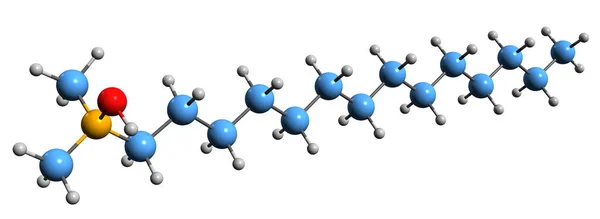 Image Myristamine Oxide Skeletal Formula Molecular Chemical Structure Zwitterionic Surfactant — Fotografia de Stock