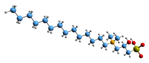 Image Myristyl Hydroxysultaine Skeletal Formula Molecular Chemical Structure Surfactant Isolated — ストック写真