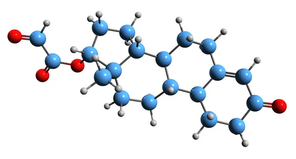 Image Nandrolone Formate Skeletal Formula Molecular Chemical Structure Injected Anabolicandrogenic — Fotografia de Stock
