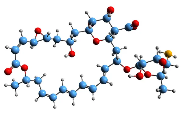 Image Natamycin Skeletal Formula Molecular Chemical Structure Food Additive Pimaricin — Stockfoto