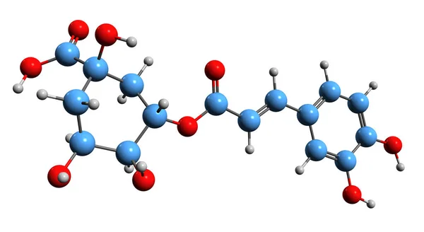 Image Neochlorogenic Acid Skeletal Formula Molecular Chemical Structure Natural Polyphenolic — Fotografia de Stock