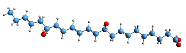 Image Neuroprotectin Skeletal Formula Molecular Chemical Structure Protectin Isolated White —  Fotos de Stock