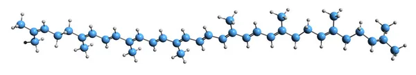 Image Neurosporene Skeletal Formula Molecular Chemical Structure Carotenoid Pigment Isolated — Stok fotoğraf