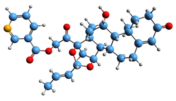Image Nicocortonide Skeletal Formula Molecular Chemical Structure Synthetic Glucocorticoid Corticosteroid — Fotografia de Stock