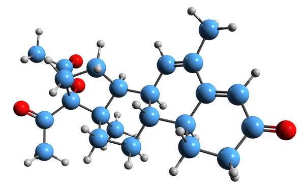 Image Nomegestrol Acetate Skeletal Formula Molecular Chemical Structure Progestin Medication — Stockfoto