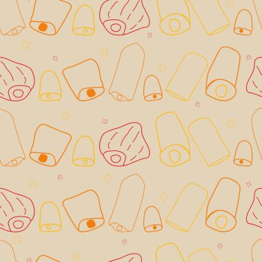 Vektör Kızıl Çin Gökyüzü fener festivali arka plan şablonu yüzeysel desen tasarımı