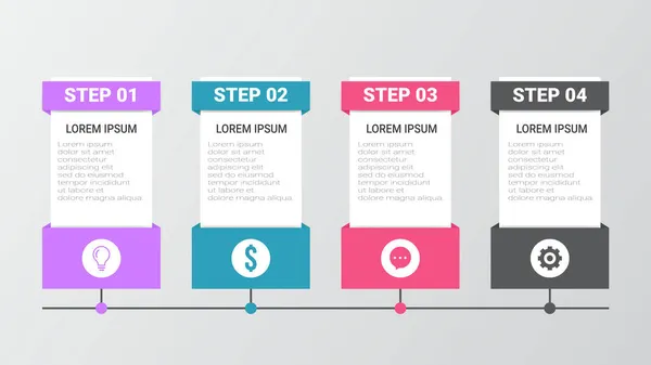 Elemento Abstracto Gráfico Visualización Datos Negocio Gráficos Proceso Diagrama Con — Vector de stock