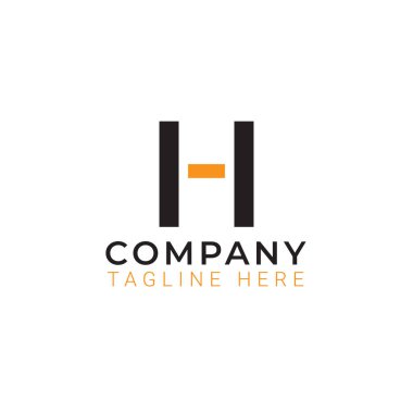 Basit H harfi logo vektörü.