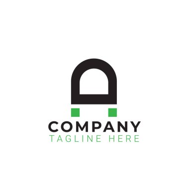 Basit harf A logo vektörü.