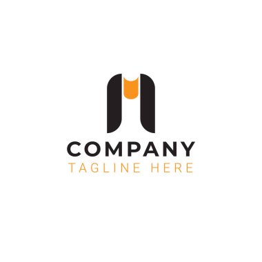 Basit M harfi logo vektörü.