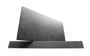 Stüdyo ortamında zemin fayansları, beyazlar üzerinde izole..