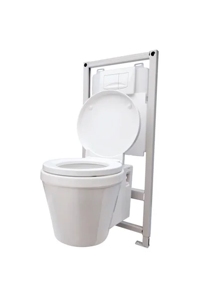 Toaleta Studio Izolowana Biało — Zdjęcie stockowe