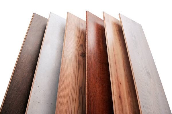 Six types types of wood laminate.