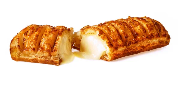 Kaassouffle Dutch Snack Melted Cheese Thin Dough Based Wrap — Stock Photo, Image