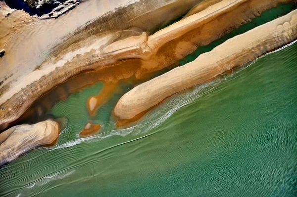 オランダで撮影された上の砂浜 ロイヤリティフリーのストック画像