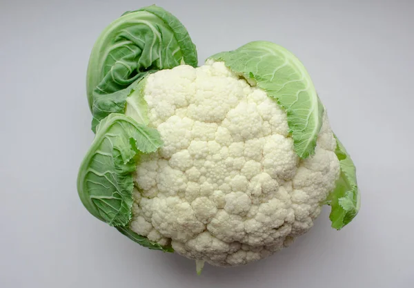 Isolated Cauliflower Close White Background — Stock Photo, Image