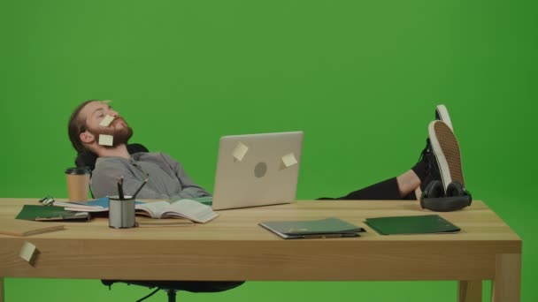 테이블 랩탑에서 레고와 테이블 Lot Stickers His Face Laptop Table — 비디오