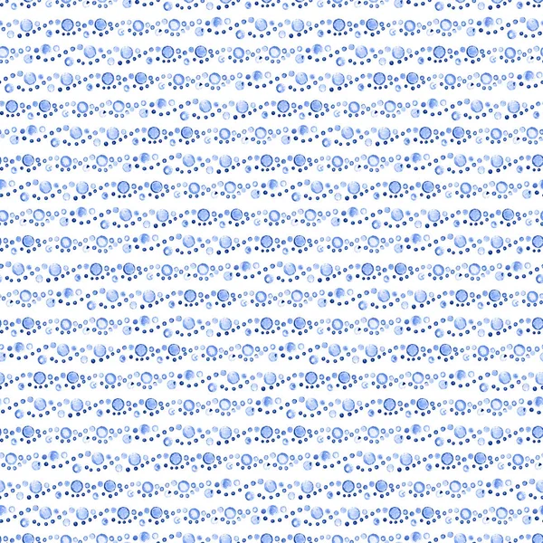 Beyaz Arka Planda Mavi Damlalar Lekeler Fırça Darbelerinden Kaynaklanan Suluboya — Stok fotoğraf