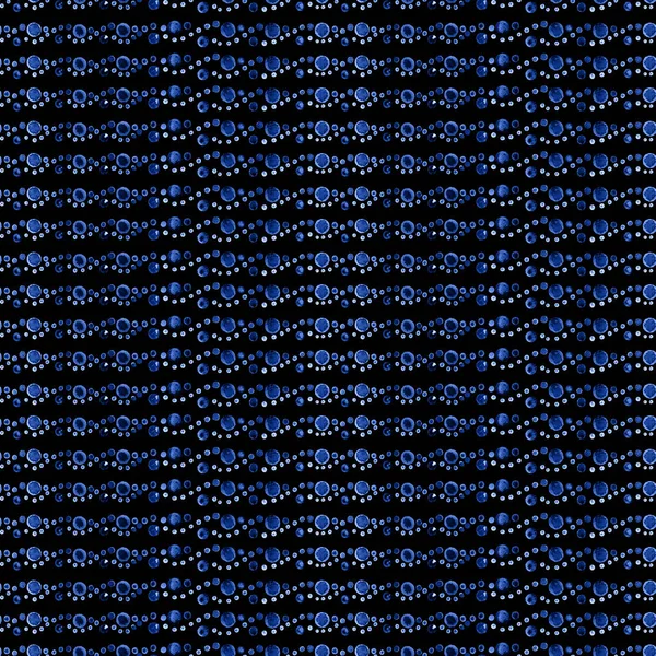 Morötesi mavi damlalar, lekeler ve fırça darbelerinden kaynaklanan suluboya geometrik kusursuz desen
