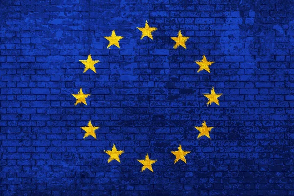 Прапори стіни Європи — стокове фото