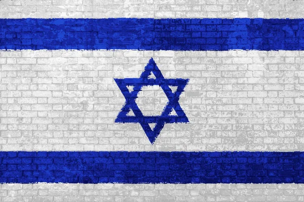 Bandera de Israel Muro — Foto de Stock