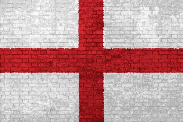 Flaga Anglii Mur — Zdjęcie stockowe