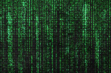 Yeşil Matris arkaplan duvarı