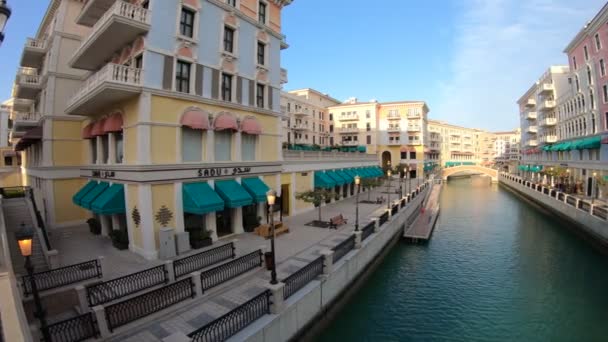 Venecia Doha Puente de Rialto — Vídeo de stock