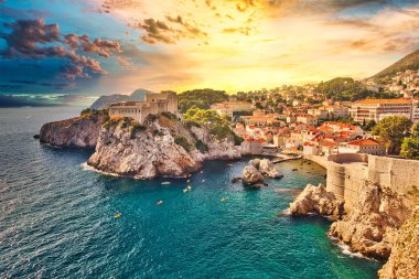 Dubrovnik şehri Fort Lovrijenac kalesi