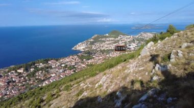 Dubrovnik şehrinin hava manzarası
