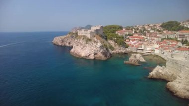 Hırvatistan 'ın Dubrovnik kentinin tepesinde