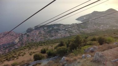 Dubrovnik günbatımında hava manzarası