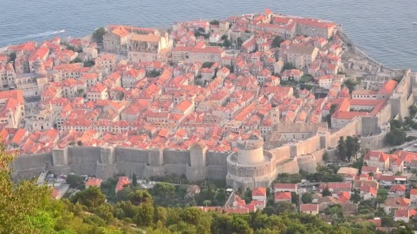 Città croata Dubrovnik mura — Video Stock