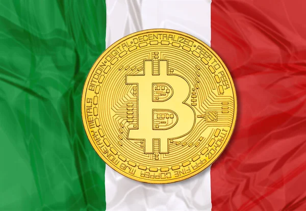 Bitcoin in italia — Foto Stock