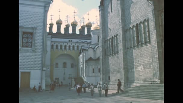 Verkhospasskiy Sobor Church of Moscow in 1980s — Stock Video