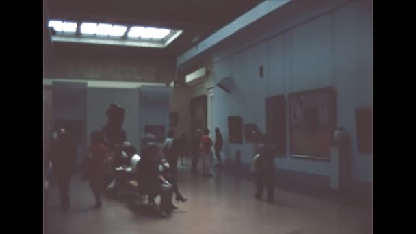 Musée Pushkin i Moskva på 1980-talet — Stockvideo