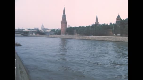 Stora Kreml-palatset i Moskva 1980-talet — Stockvideo