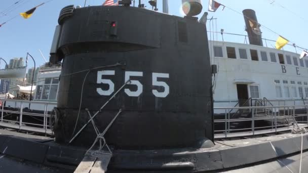 USS Yunus AGSS-555 Amerikan Denizaltısı — Stok video