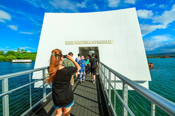 Пёрл-Харбор USS Arizona ship wreck memorial flag — стоковое фото