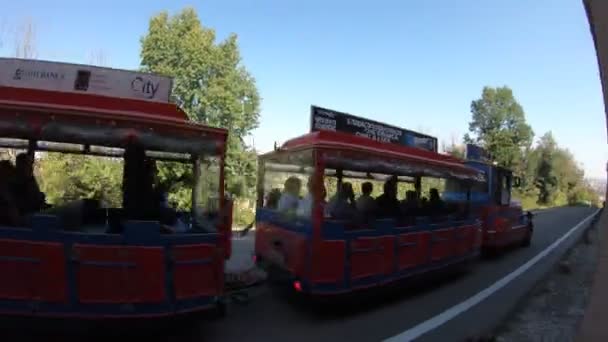 Trem para o santuário de San Luca — Vídeo de Stock