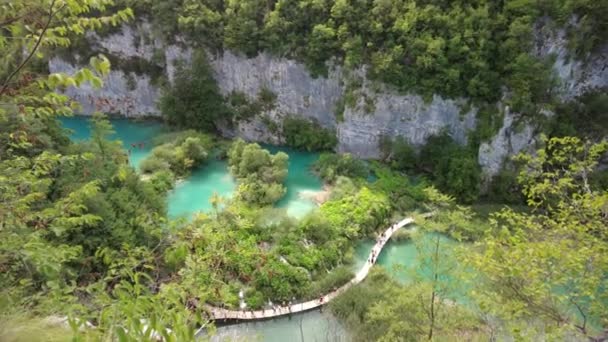 Río Korana del Parque Nacional de los Lagos de Plitvice — Vídeo de stock