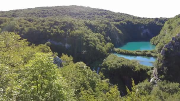 Korana lake of Plitvice Lakes National Park — Stock Video