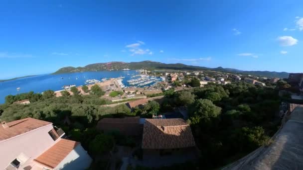 Porto Vecchio Corsica France June 2022 Aerial View Porto Vecchio — Stockvideo